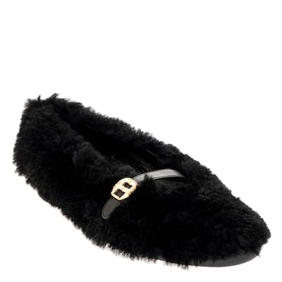 Salvatore Ferragamo Furry Noella Flats