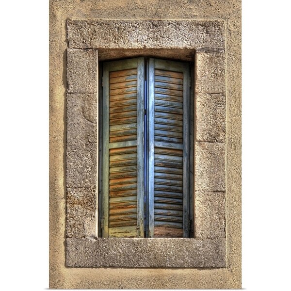 "Mediterranean Shutter" Poster Print
