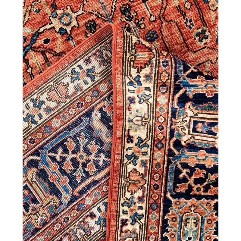 Serapi One-of-a-Kind Hand-Knotted Area Rug - Red - 8' 1" x 9' 9"