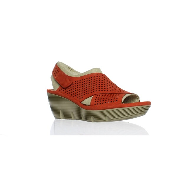 clarks womens orange