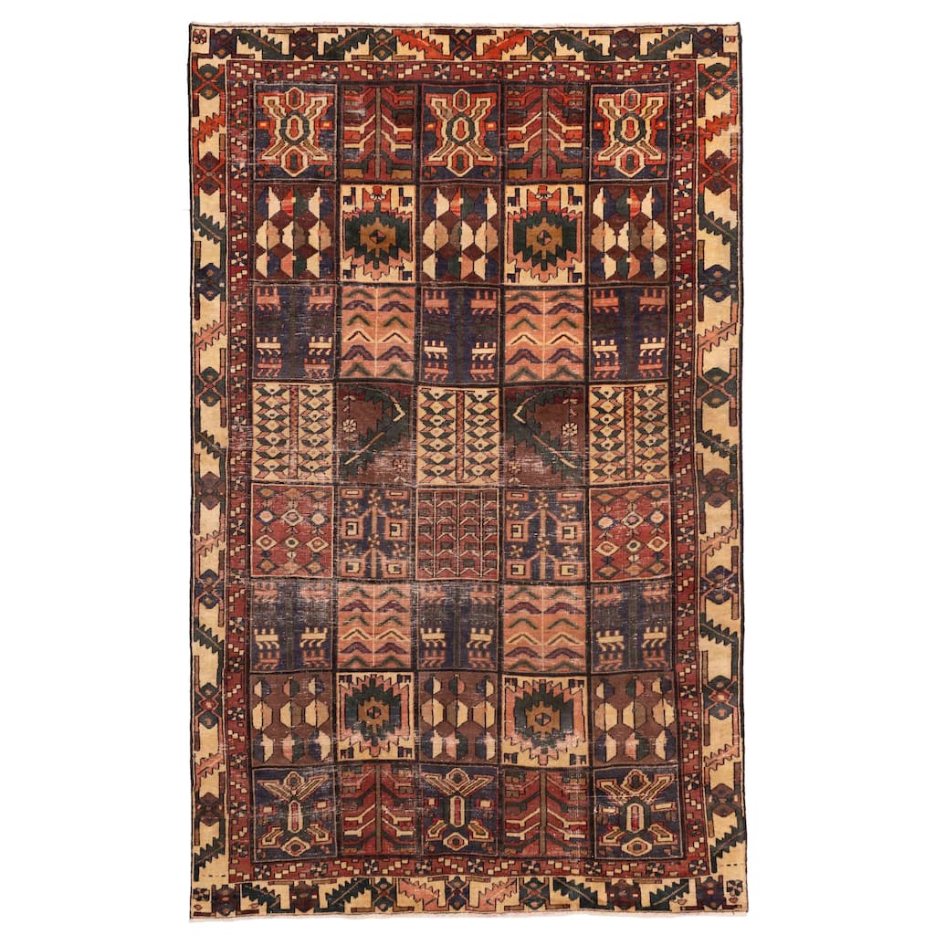 ECARPETGALLERY Hand-knotted Kayseri Vintage Red Wool Rug - 6'1 x 10'2