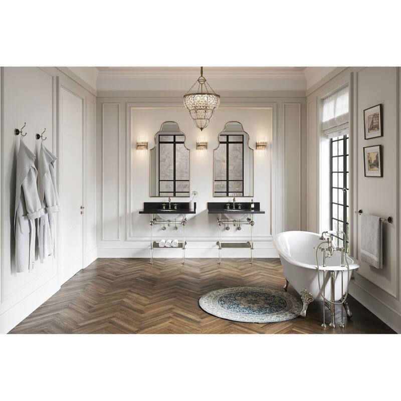 Heritage 8 in. Widespread Bathroom Faucet in Antique Copper