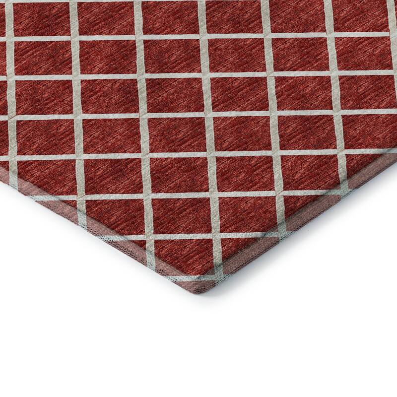Premium Washable Super Soft Modern Trellis Mayfield Rug