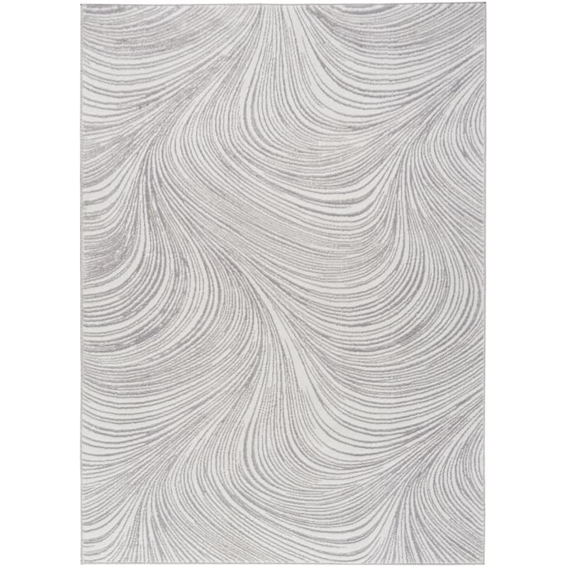 DKNY Central Park West Indoor only Abstract Glam Area Rug - Grey - 3' 11" x 5' 11" - Rectangle