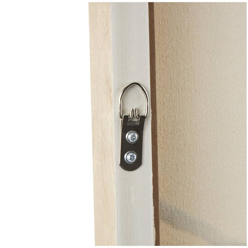 Wooden Abstract Wavy Line Living Room Framed Wall Art with Black Wooden Frame - Black - Roche River Decor