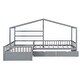 preview thumbnail 11 of 9, Twin Size L-Shaped House Platform Kids Bed Frame with Three Storage Drawers for SSpace-Saving and Comfort, Easy Assembly, Grey