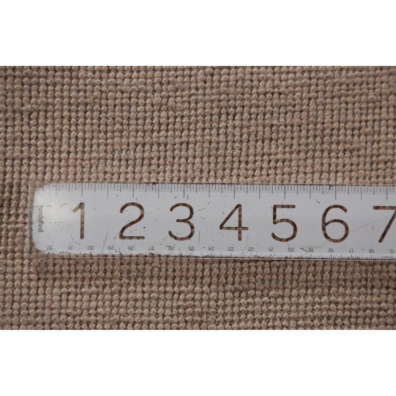 Hand Knotted Oriental 100% Wool Carpet Modern Solid Beige & Ivories Gabbeh Runner Rug - 10' 6'' X 3' 0''