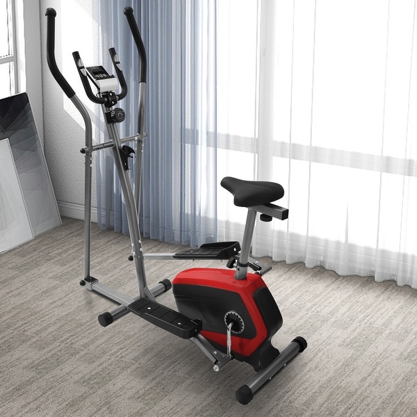 Elliptical Exercise Machine with Digital Large LCD Display 34.5