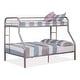 preview thumbnail 6 of 4, Furniture of America Hind Modern Metal Twin over Full Bunk Bed