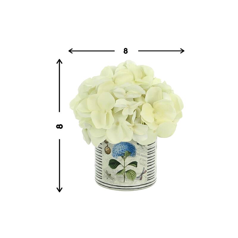 Hydrangea Arrangement in a Glass Vase