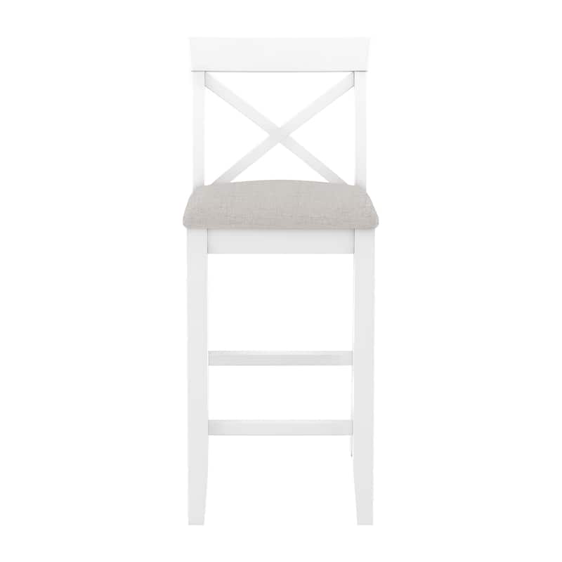Small Bar Height Table and Chairs Set for 2, 3-Piece Dining Room Table Set with 2 Chairs, Space-Saving Breakfast Nook Dining Set