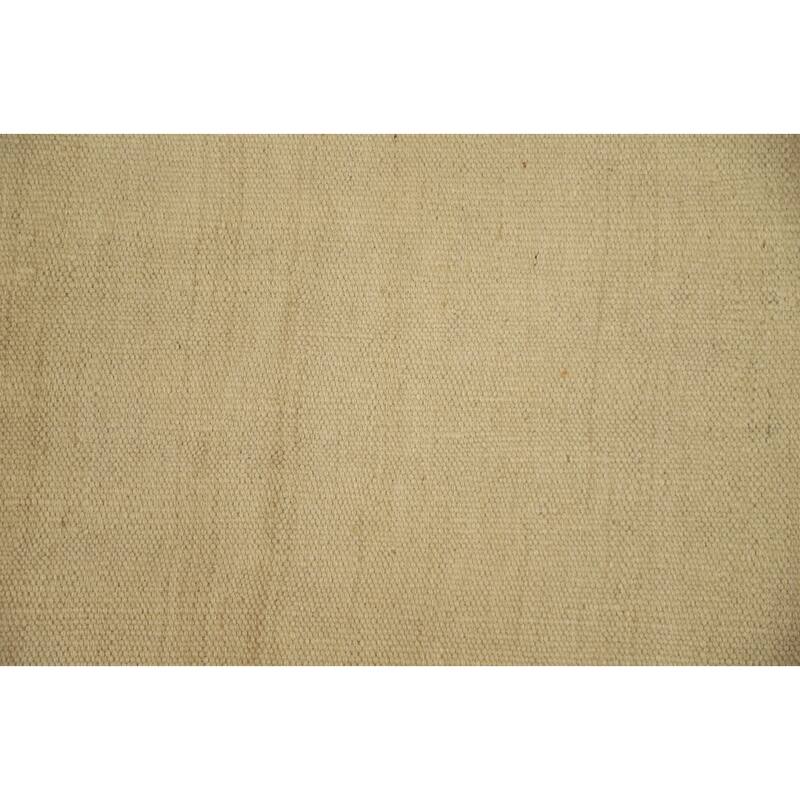 Hand Woven Oriental 100% Wool Carpet Southwestern Modern Beige & Ivories Kilim Area Rug - 5' 9'' X 3' 10''