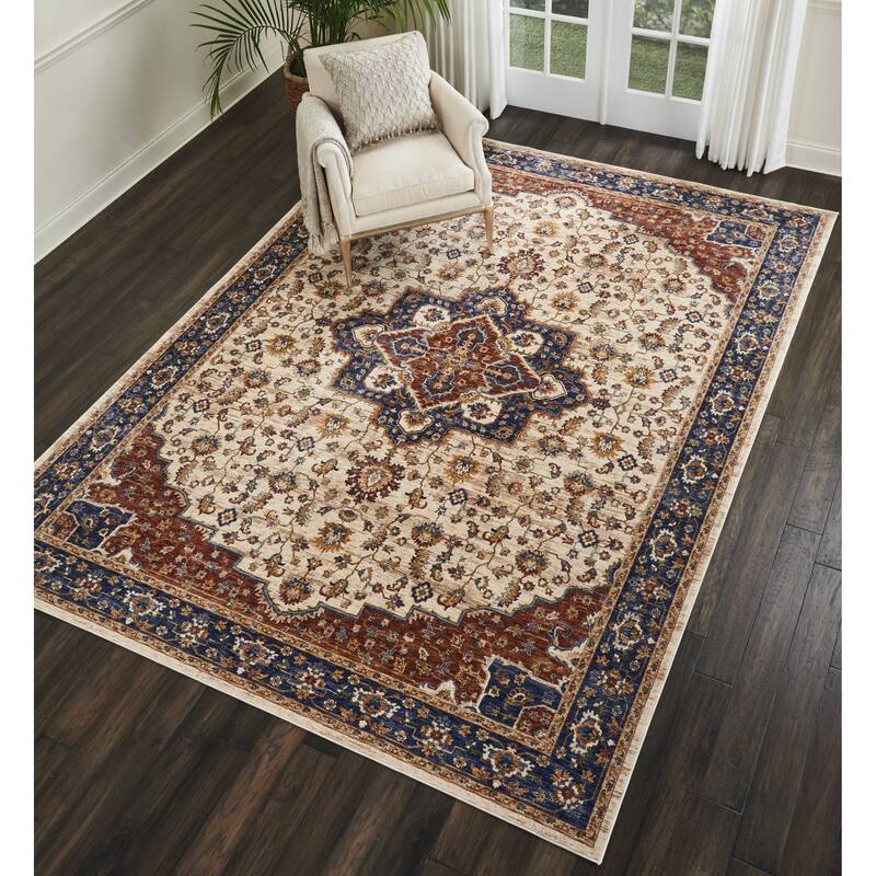 Nourison Reseda Persian Medallion Area Rug