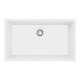 preview thumbnail 24 of 49, Karran Undermount 32.5 in. Large Single Bowl Quartz Kitchen Sink White