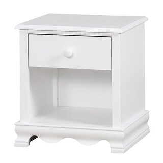 Jevi Transitional Solid Wood 1-Drawer Youth Nightstand by Furniture of America