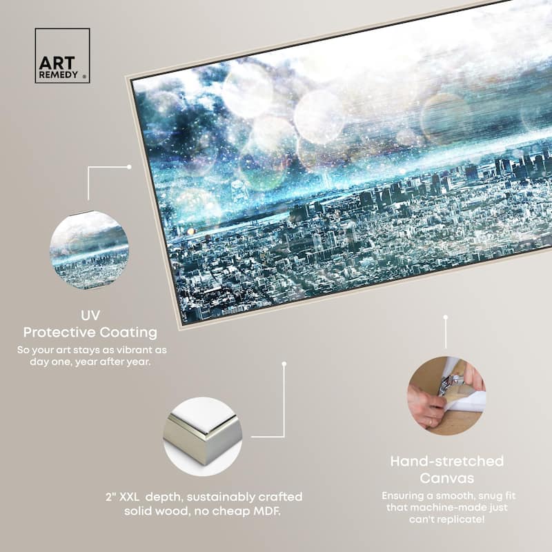 Tokyo Skyline City Panoramic Canvas by Art Remedy