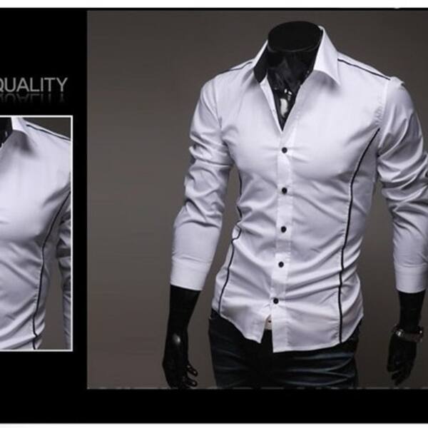 Shop Fashion Long Sleeve Shirts Men Korean Slim Design Cotton Casual Male Dress Shirts Summer Autumn Shirts For Man Us Size Xs Xl Overstock 27194143