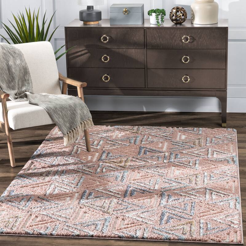 Well Woven Delia Thanatos Modern Geometric Area Rug
