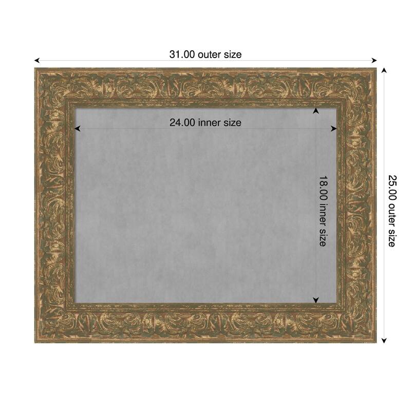 Amanti Art Luxe Black Framed - 31 x 25 in - Luxe Bronze Gold