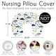 preview thumbnail 6 of 4, Sweet Jojo Designs Mod Dino Nursing Breastfeeding Pillow Cover Case (Pillow Not Included) Blue Green Grey Modern Dinosaur