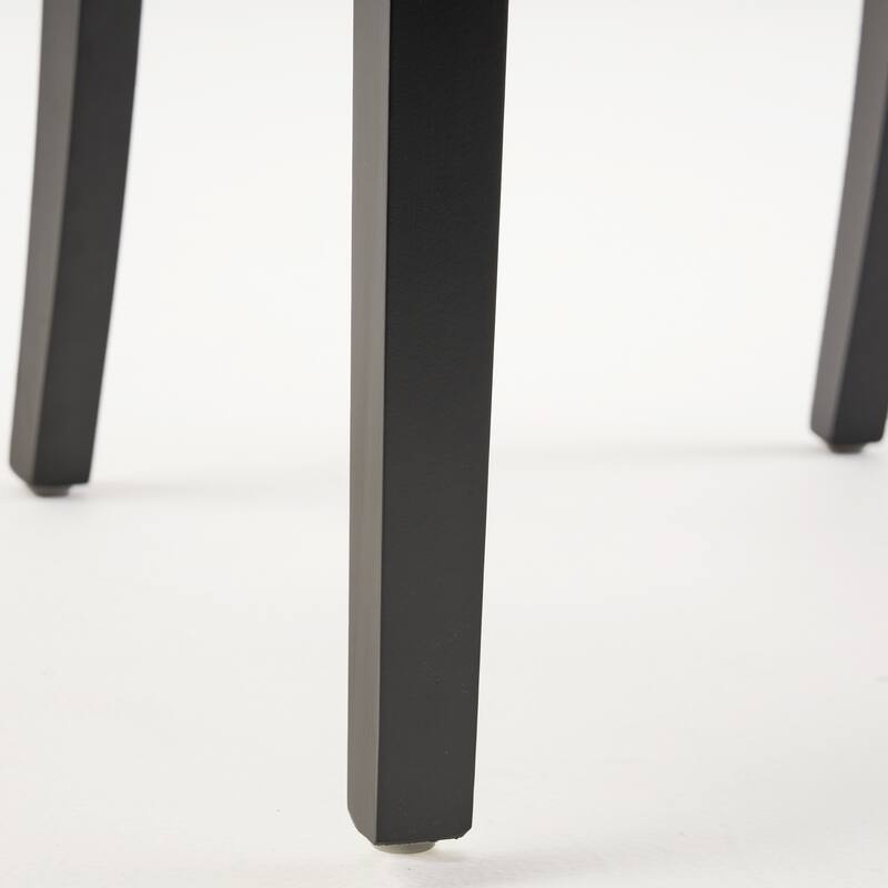 Modern Dining Chairs with Tufted Back, Ergonomic Design and Rubberwood Legs, for Dining Rooms, Set of 2