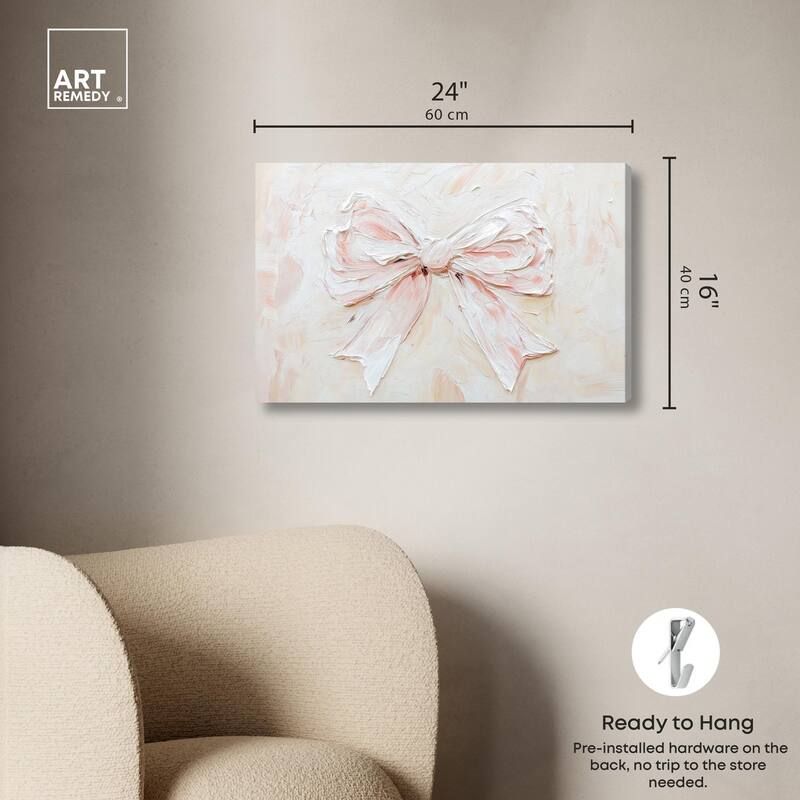 Relief Ribbons Canvas by Art Remedy, Gallery Wrapped