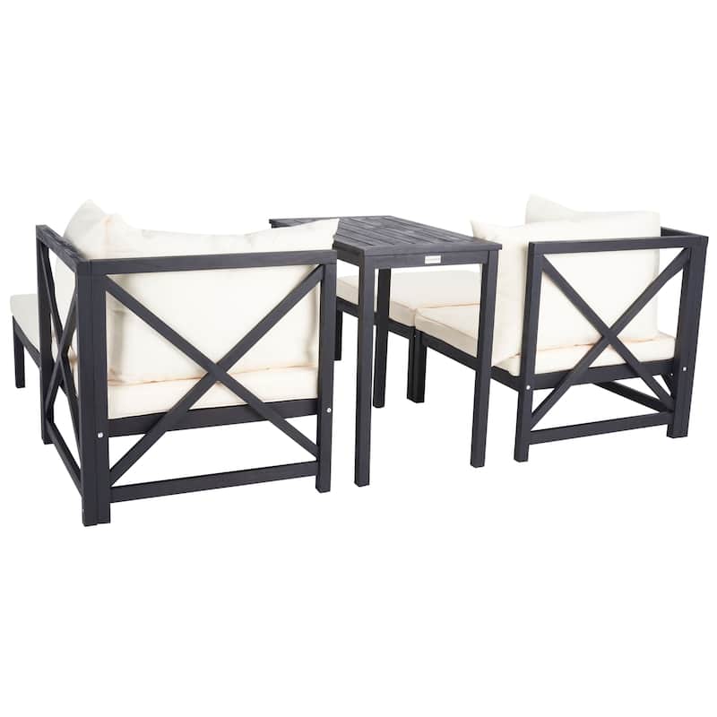 SAFAVIEH Outdoor Living Ronson 5 Pc Sectional Set - 26.9 x 26.9 x 26.8