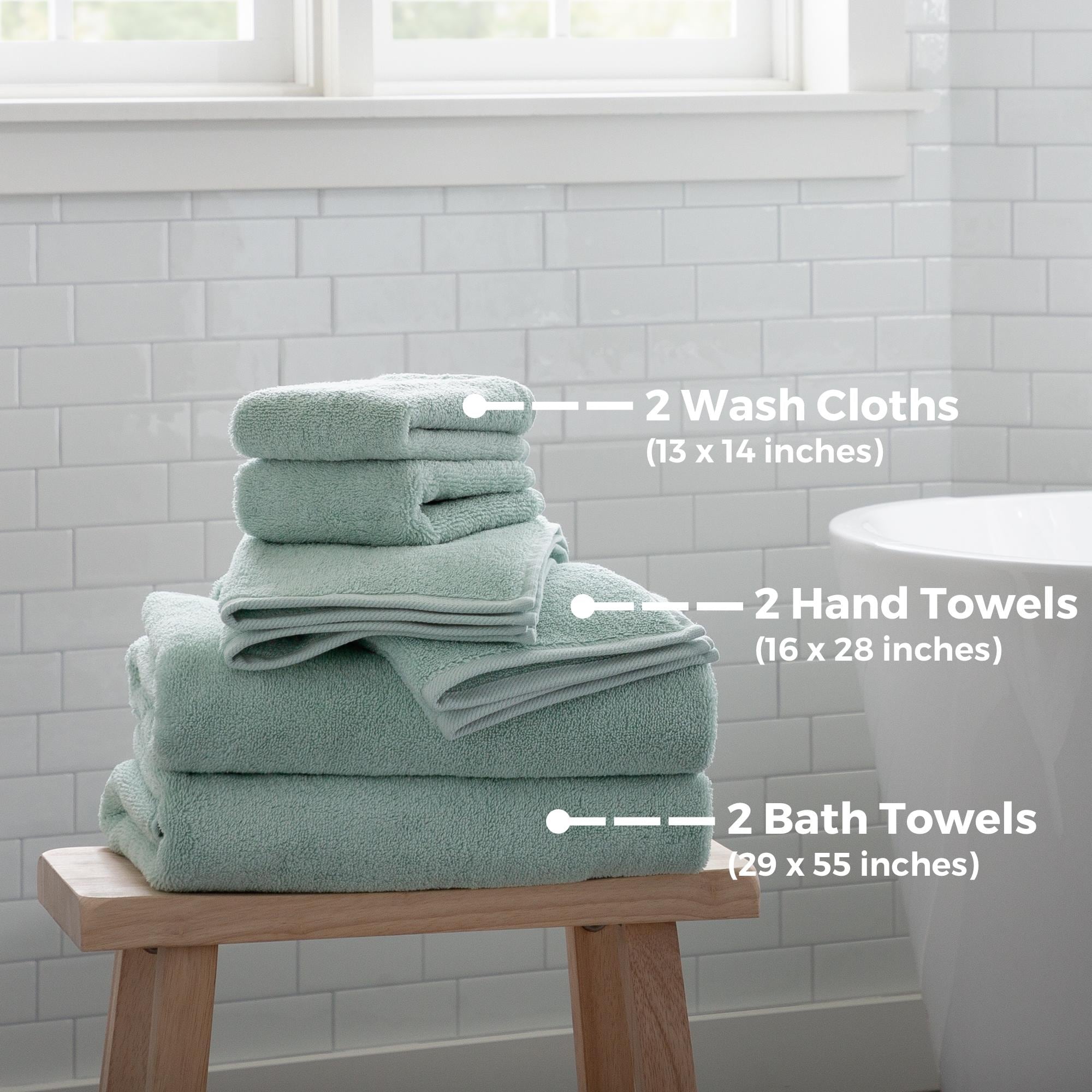 Linenspa Essentials Six Piece Luxury Cotton Towel Set