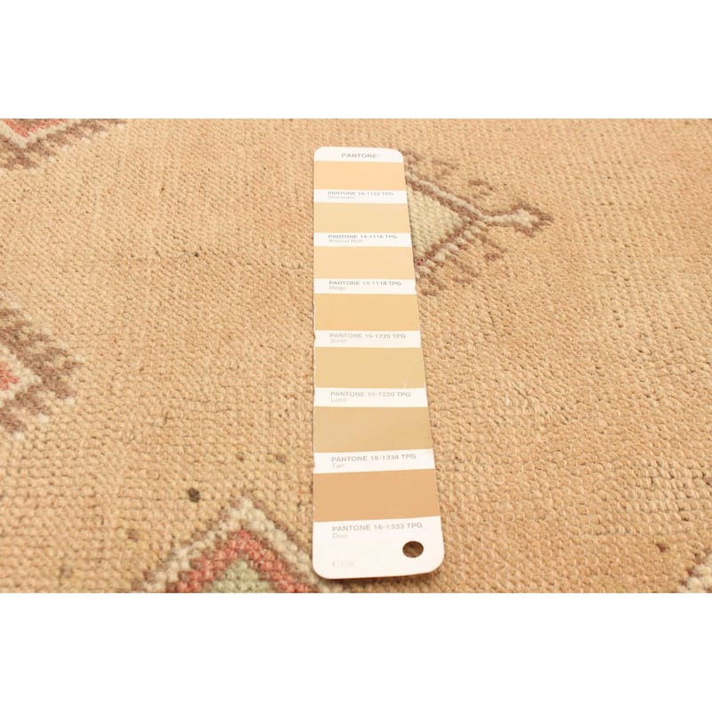ECARPETGALLERY Hand-knotted Andelz Tan Wool Rug - 3'10 x 8'0