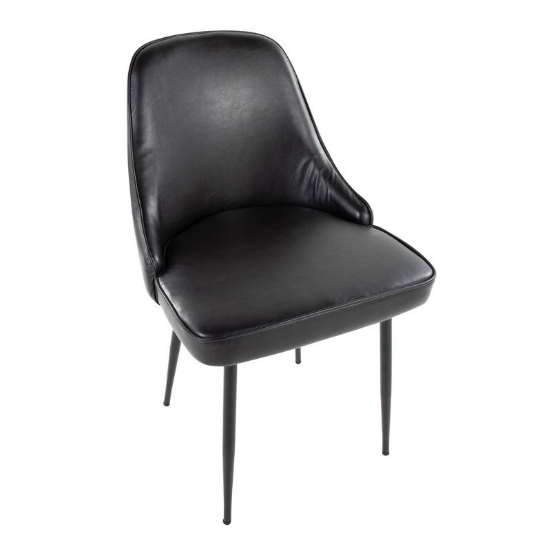 Silver Orchid Naldi Faux Leather Dining Chair - Set of 2