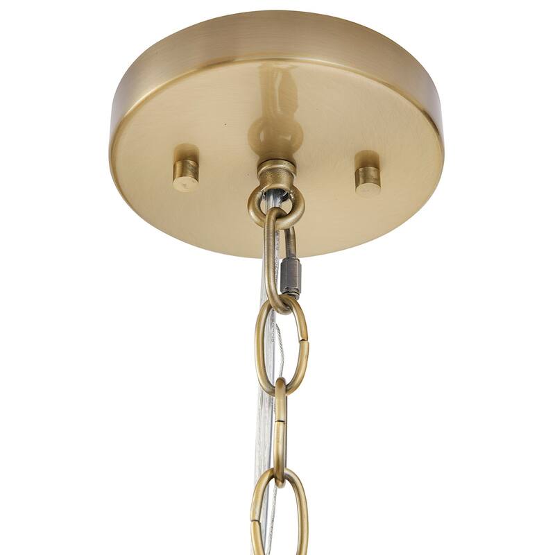 Madison Park Signature Elegenza 6-light Chandelier with Fabric Drum Shades