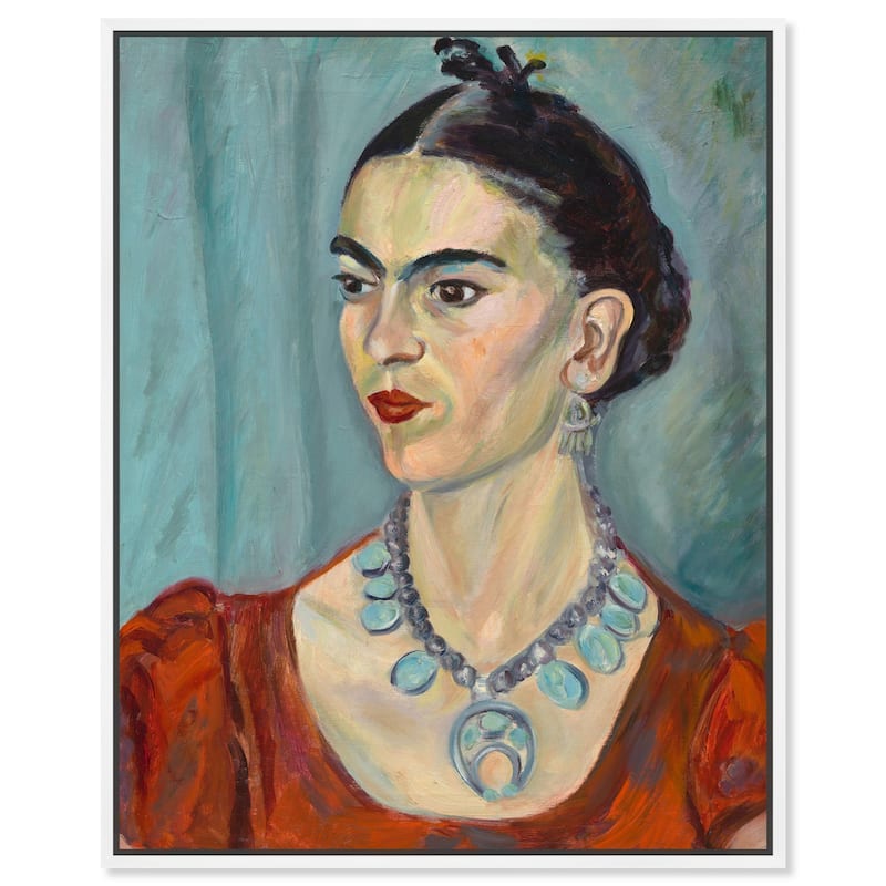 Frida Kahlo by Magda Pach 1933 Canvas by Art Remedy - 24" x 30" - White