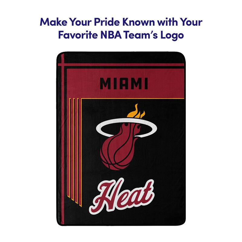 NBA Miami Heat 46" x 60" Microfiber Throw Blanket
