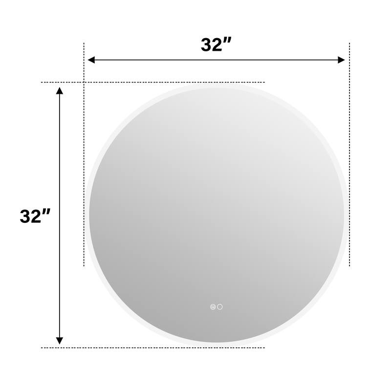 Modern Wall Mounted LED Bathroom Frontlit/Backlit Mirror With PMMA Diffuser