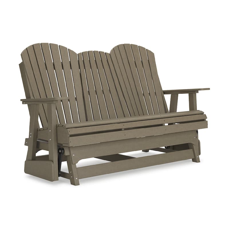Signature Design by Ashley Hyland wave Outdoor Glider Loveseat - 67" W x 31.5" D x 41.75" H