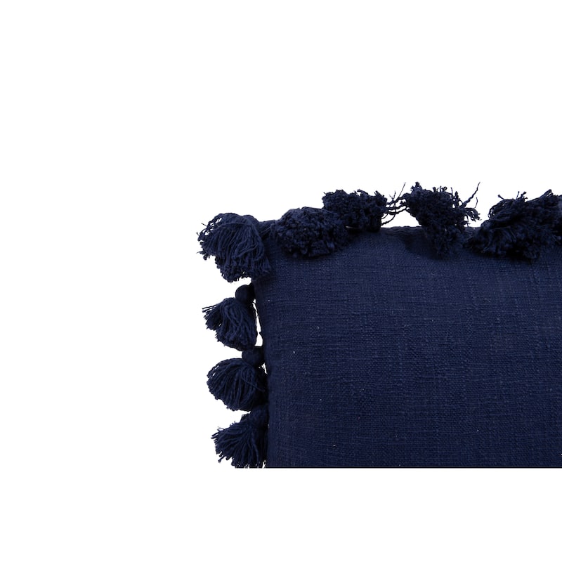Cotton Pillow with Tassels