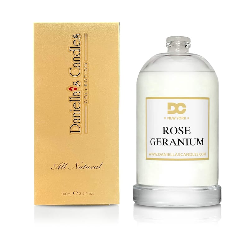 Daniella's Candles Ultra Premium Grade Fragrance Oil - Rose Geranium - 100ml/ 3.4oz - Rose Geranium
