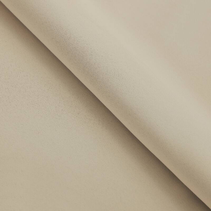 Modern Solid Room Darkening Blackout Curtains, Rod Pocket, Set of 2