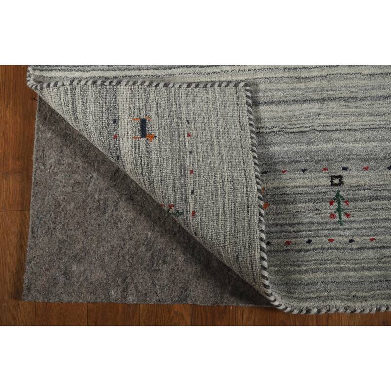 Gabbeh Indian Runner Rug Handmade Tribal Wool Carpet - 2'6" x 8'0"