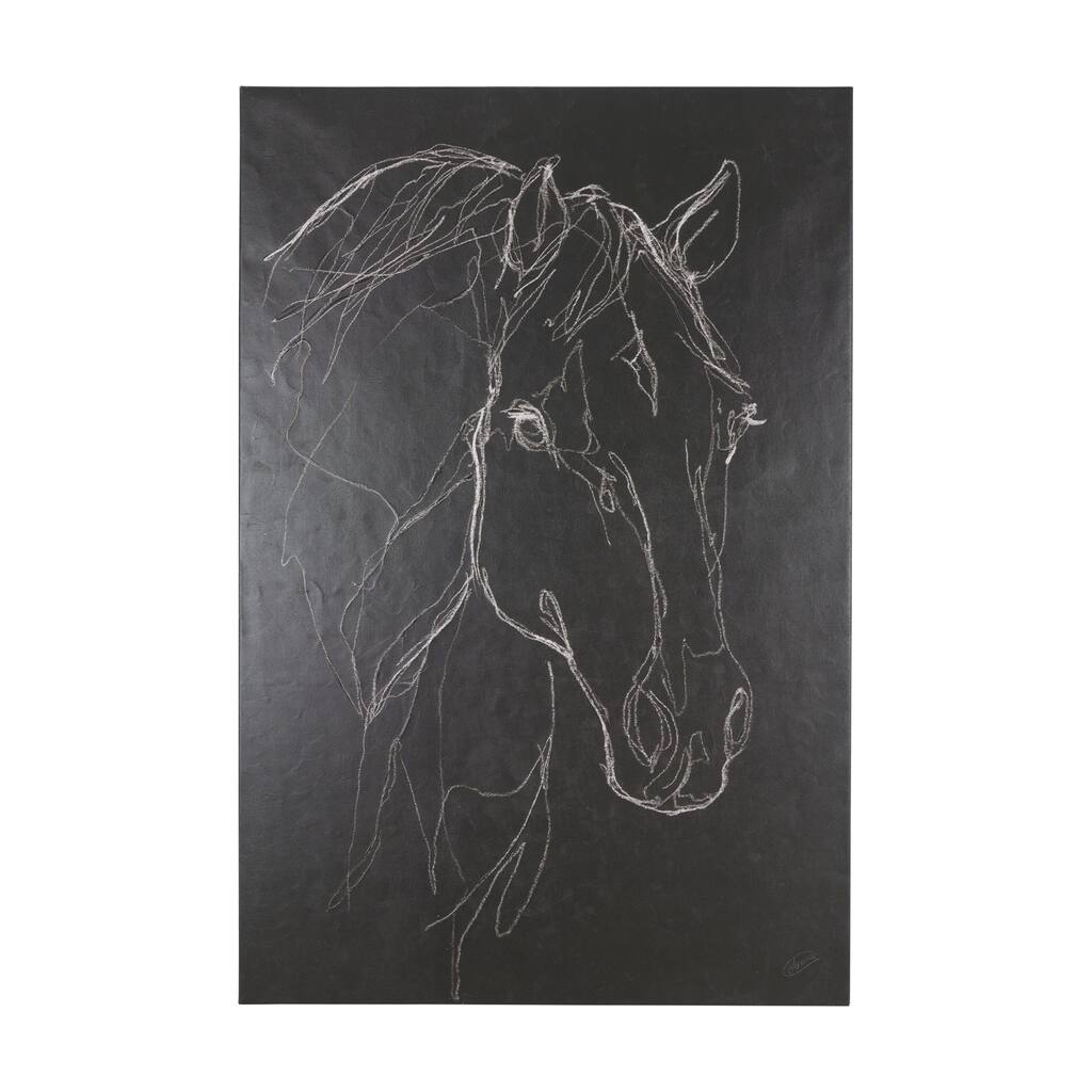 Thoroughbred Dark III (40 x 60 ) Canvas Art Print
