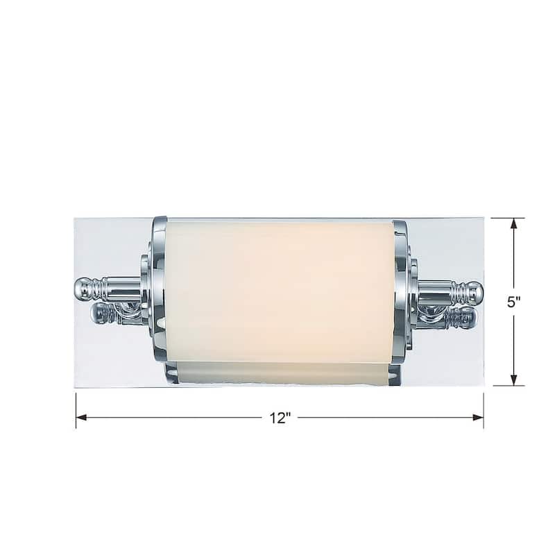 Crystorama Lighting Group Foster Single Light 12" Wide LED Vanity