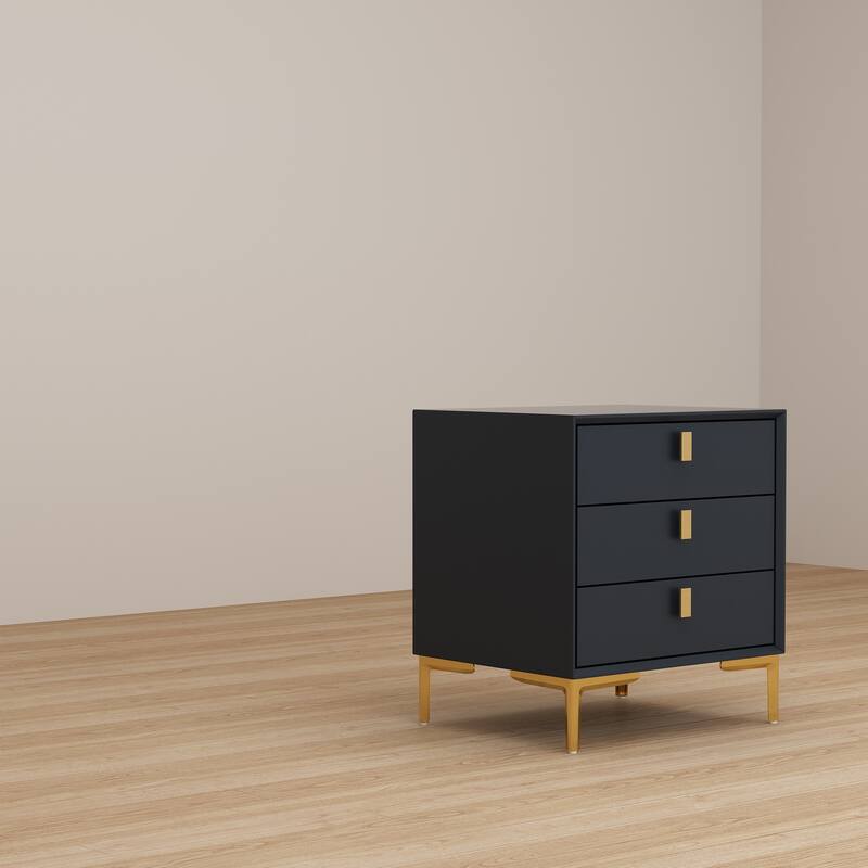 Timechee 3-Drawer Nightstand End Table Bedside Table