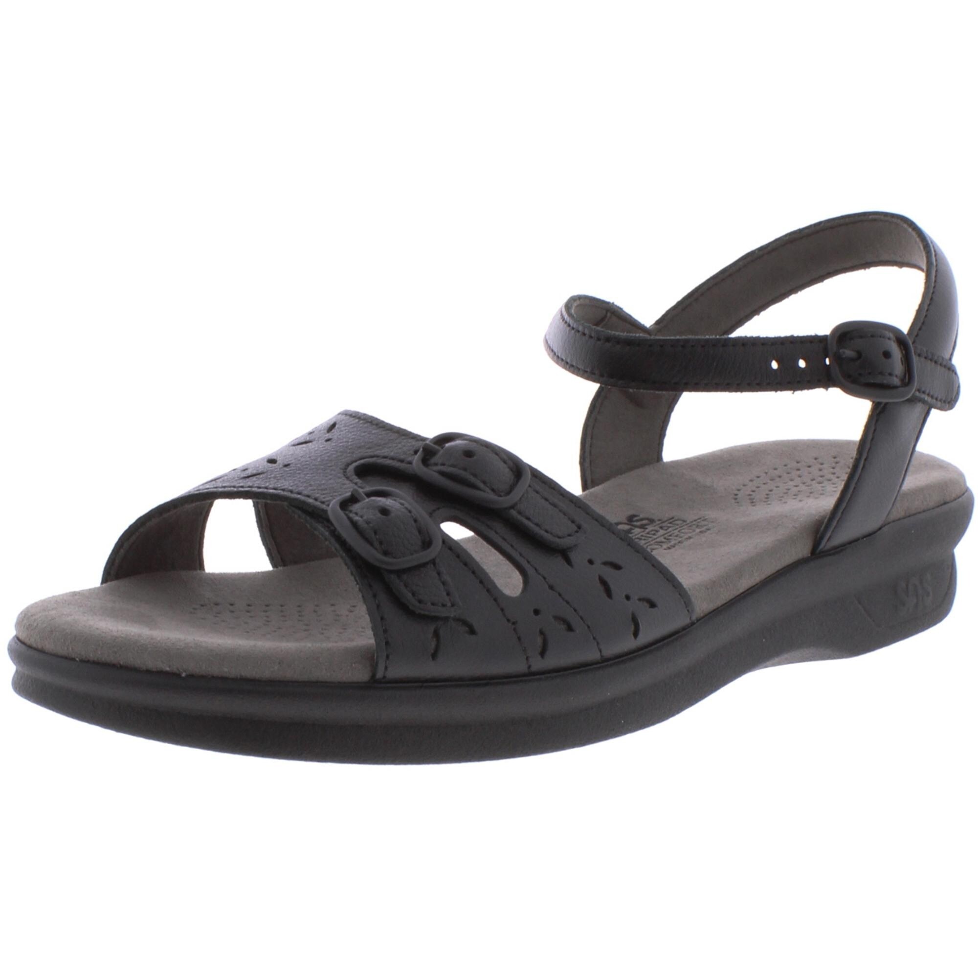 womens black strappy sandals