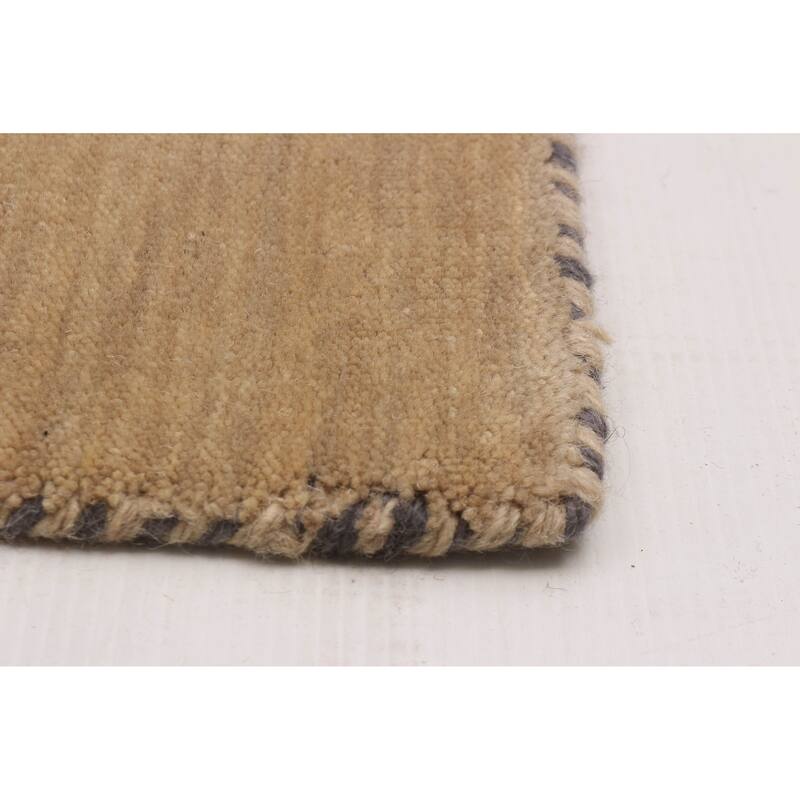Kashkuli Gabbeh Beige Rug 2'7" x 11'3" - 2'7 x 11'3