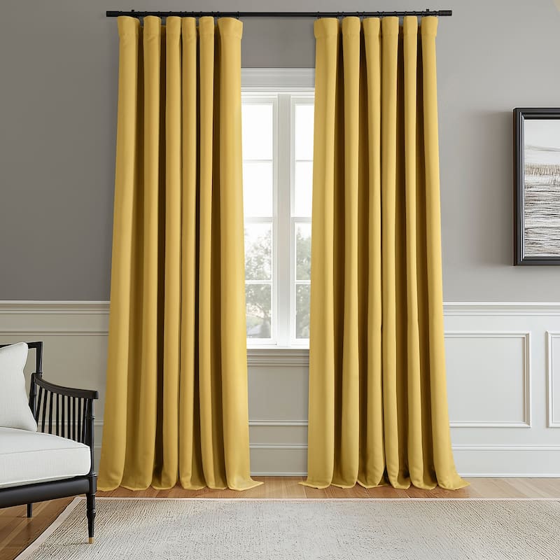 Exclusive Fabrics Room Darkening Curtains for Bedroom & Living Room Curtains - Window Drapes (2 Panels).