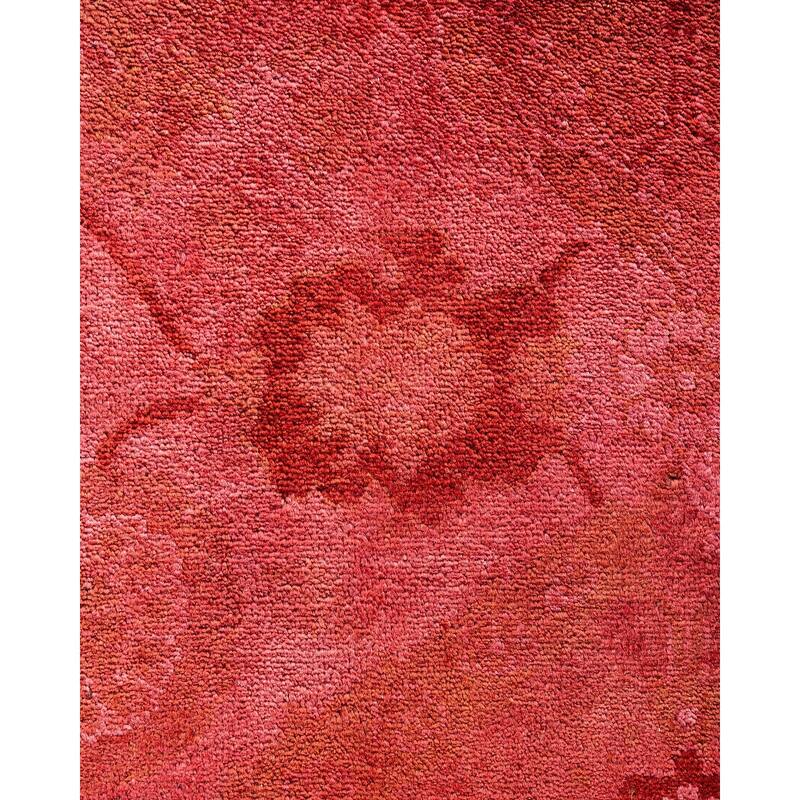 Overdyed, One-of-a-Kind Hand-Knotted Area Rug - Pink - 6' 1" x 9' 1"