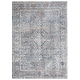 preview thumbnail 3 of 2, SAFAVIEH Dream Varduhi Vintage Abstract Polyester Rug 2'6" x 4' - Grey/Turquoise