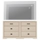 preview thumbnail 27 of 71, WAMPAT Mid Century Modern Dresser, 31.9" Tall Storage Cabinet with Drawers