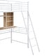 preview thumbnail 11 of 19, Twin Size Metal Loft Bed with Desk, Shelf and Ladder for Kids, Boys and Girls, Bedroom