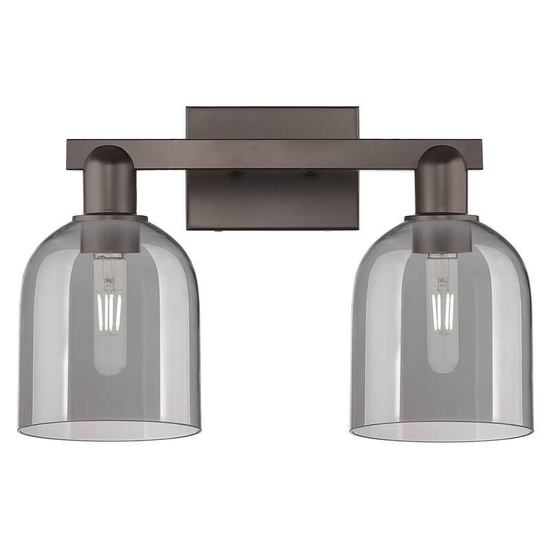Innovations Lighting 716-2W-12-17 Bella Vanity Bella 2 Light 17" Wide - Oil Rubbed Bronze / Light Smoke